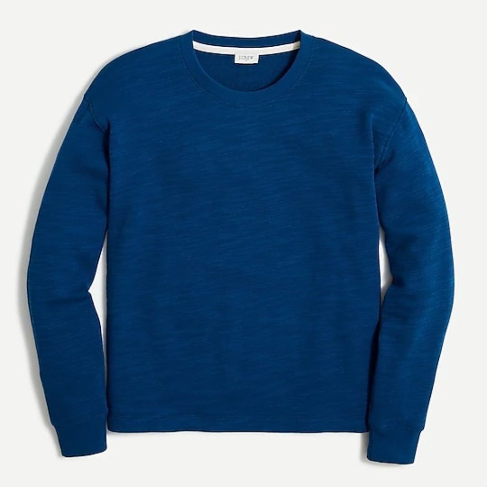 J. Crew Factory Cotton Terry Crewneck Sweatshirt